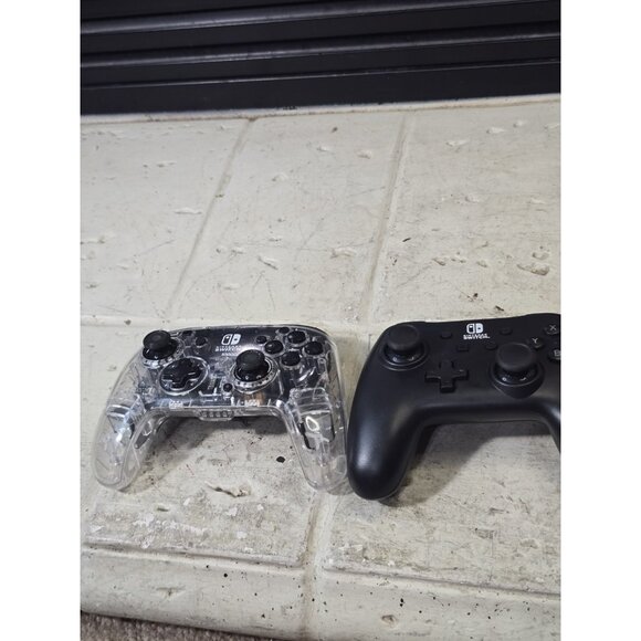 Afterglow & Power A Wireless Nintendo Switch Pro Controllers Lot Of 2 Tested - Picture 1 of 7